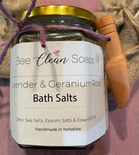 Load image into Gallery viewer, Lavender & Geranium Rose Bath Salts