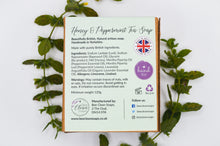 Load image into Gallery viewer, Honey & Peppermint Tea Soap Bar - 120g