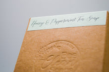 Load image into Gallery viewer, Honey & Peppermint Tea Soap Bar - 120g