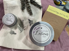Load image into Gallery viewer, Bumble Bundle Bag - Cold Process - Lip Balm, Lotion Bar and Soap gift Set