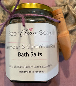 Lavender & Geranium Rose Bath Salts