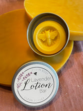 Load image into Gallery viewer, All Natural Beeswax Lavender Lotion Bar
