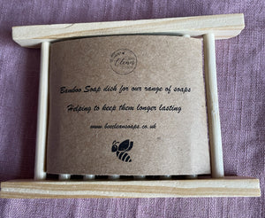 Bamboo soap dish