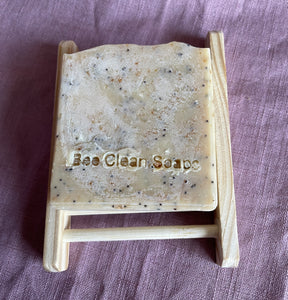 Bamboo soap dish