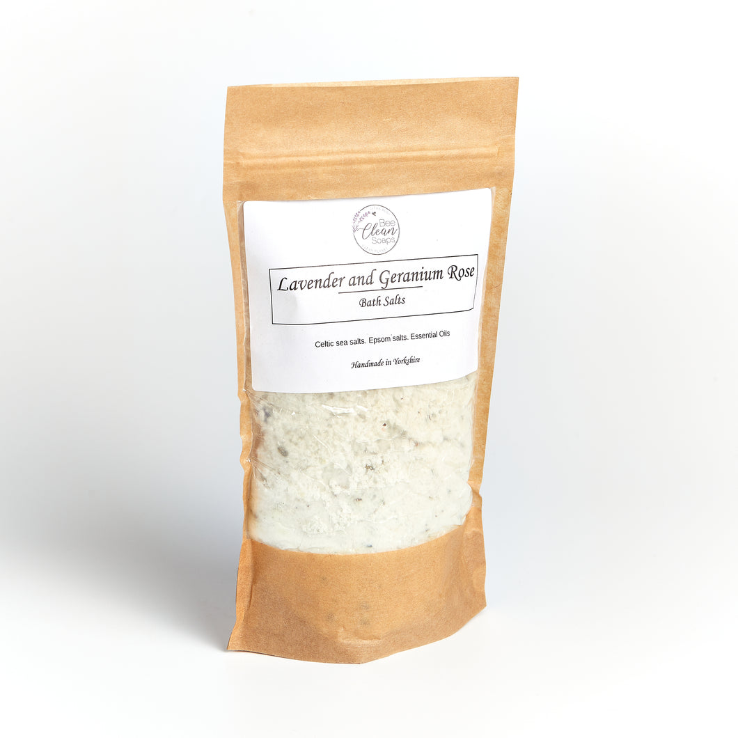 Lavender & Geranium Rose Bath Salts
