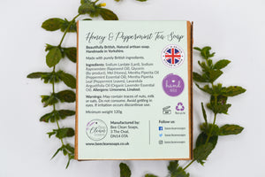 Honey & Peppermint Tea Soap Bar - 120g