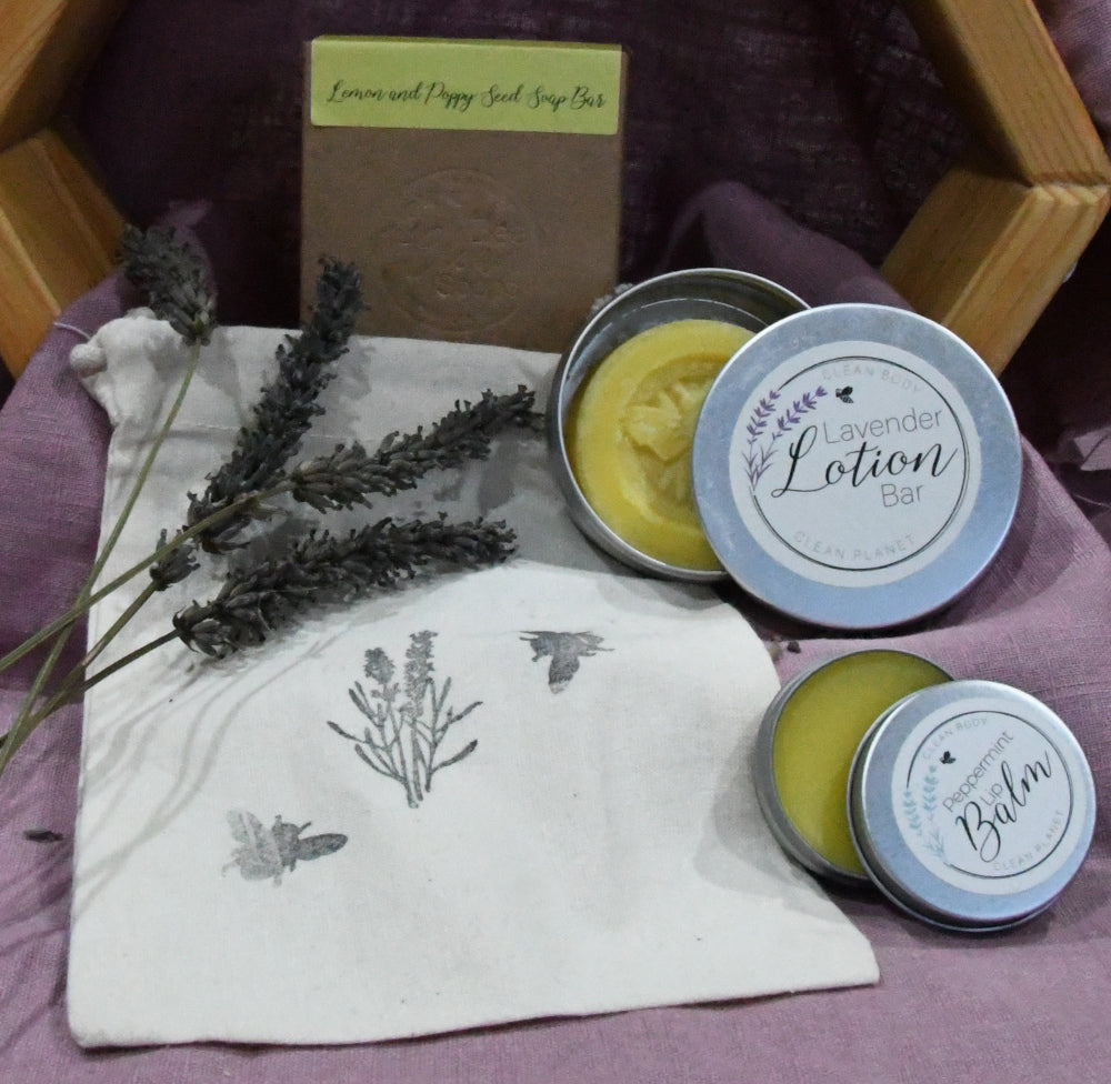 Bumble Bag Cold Process - Lip Balm, Lotion Bar and Soap Set
